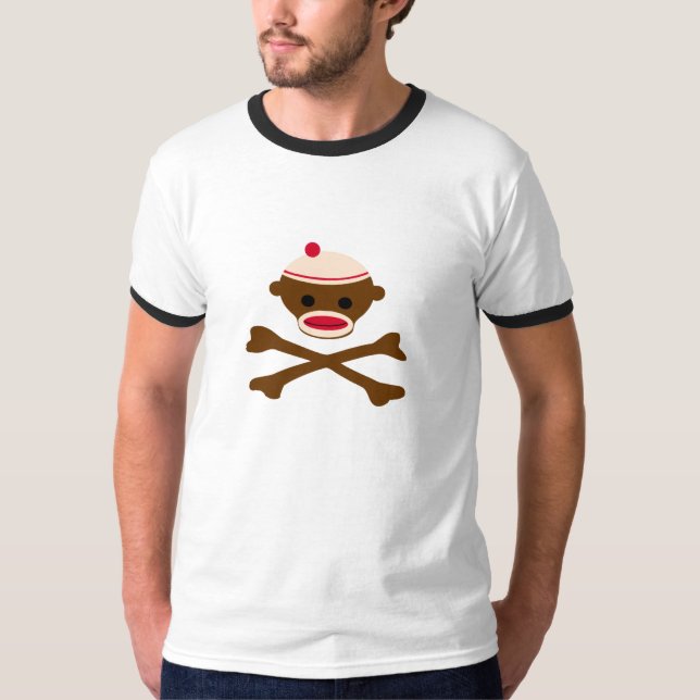 Piratsock monkey tee shirt (Framsida)