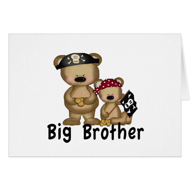 Piratstorebror Hälsningskort (Framsidan Horizontal)