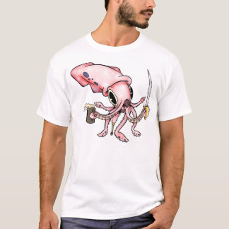 Pirattioarmad bläckfisk tee shirt