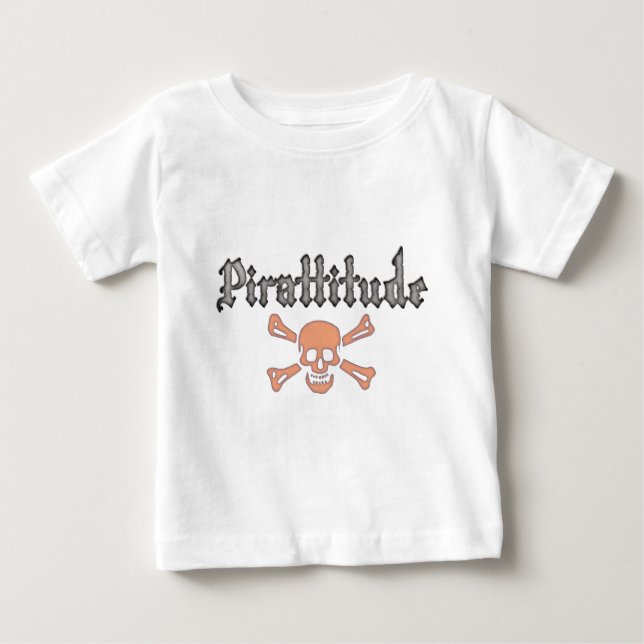 PirattitydBlood Jolly Roger T Shirt (Framsida)