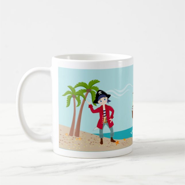 Piratungefödelsedagsfest Kaffemugg (Vänster)