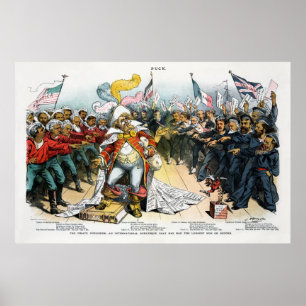 Piratutgivaremittuppslagen i pucken 1886 poster