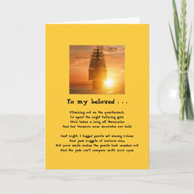 Piratvalentin kort för dag! (Framsida)