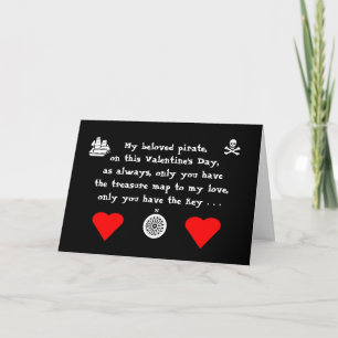 Piratvalentin kort för dag