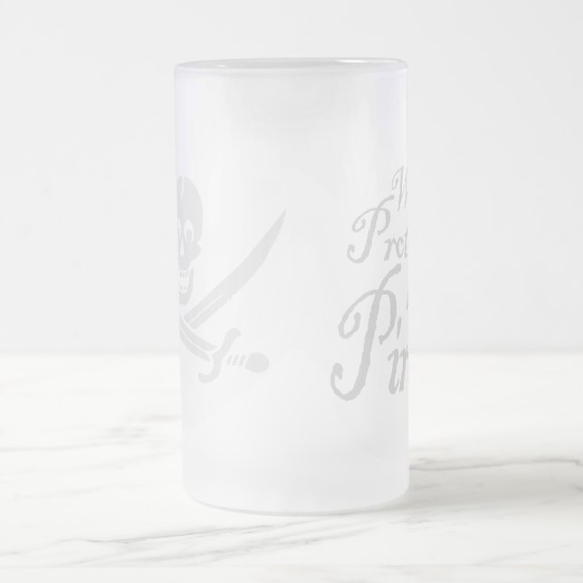 Piratvarning,Mugg Frostat Ölglas (Center)