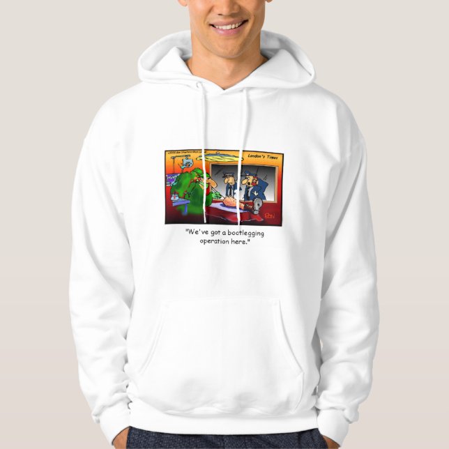 Piratverksamhet Roliga Tecknade Tröjor & presenter Sweatshirt Med Luva (Framsida)