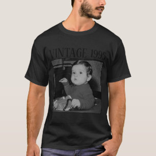 Piratversion Vintage Glad födelsedag Foto Familj 2 T Shirt