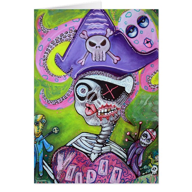 PiratVoodoo Hälsningskort (Framsidan)