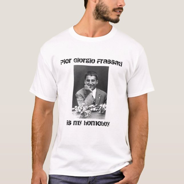 PirGiorgio Frassati t-skjorta Tee Shirt (Framsida)
