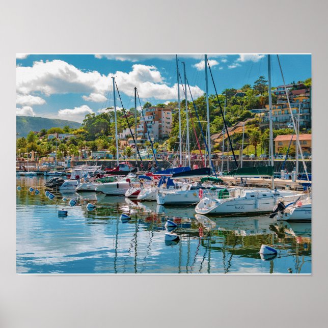 Piriapolis City Port, Maldonado, Uruguay Poster (Framsidan)