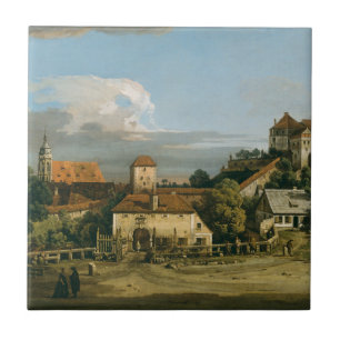 Pirna- Obertor från South Bernar Bellotto Kakelplatta