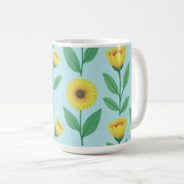 Pirrig Blomning Glädje Kaffemugg
