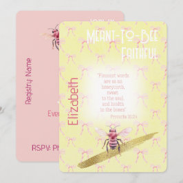 Pirrig Tro Pink Coquette Gul Bina Inbjudningar