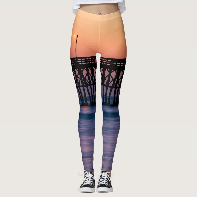 Pirstrandsolnedgång Leggings (Framsida)