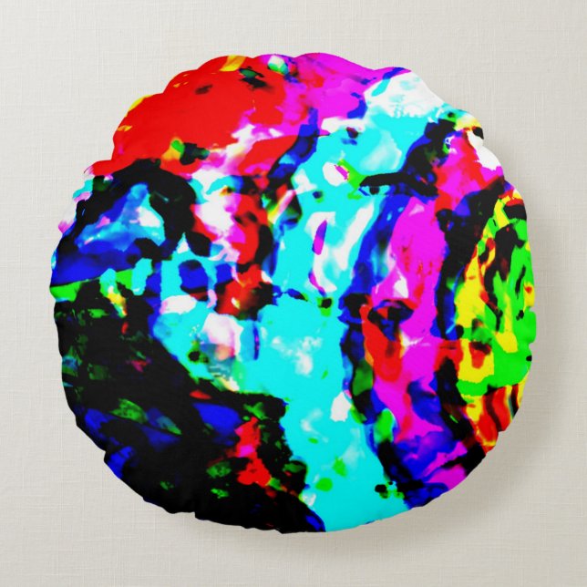 Pirt Doog: Beholder's Öga Rund Kudde (Framsidan)