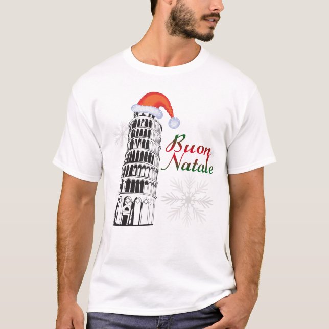 Pisa Buon Natale T-shirt (Framsida)