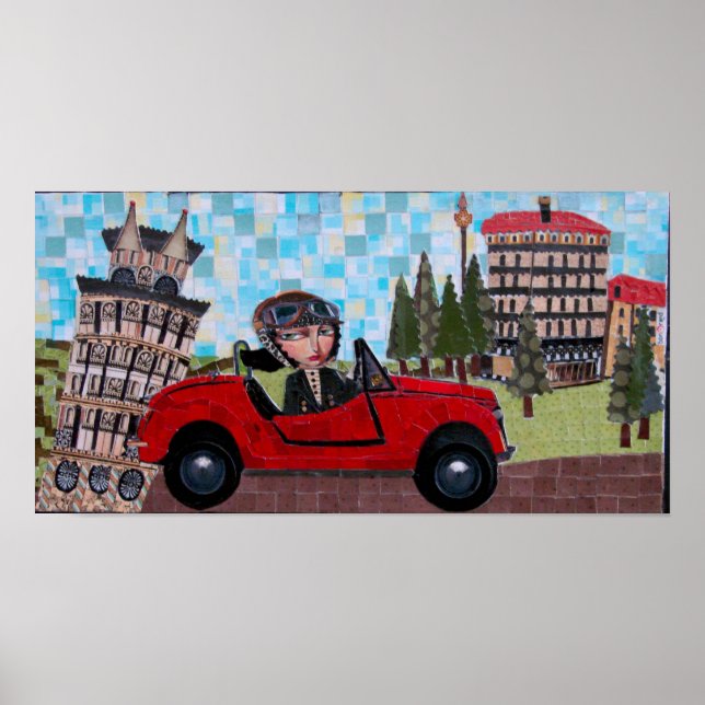 Pisa Driver - Bonorand Art Poster (Framsidan)