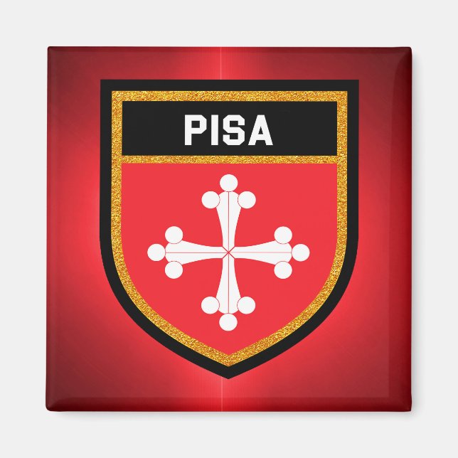 Pisa Flagga Magnet (Framsidan)