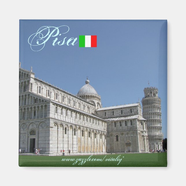 Pisa Italien coola magnet design (Framsidan)