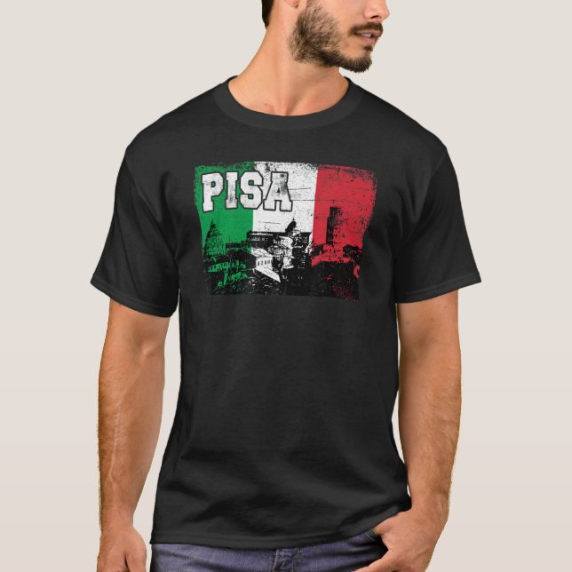 Pisa Italien Europe T Shirt (Framsida)