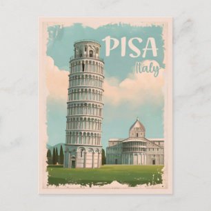 Pisa Italien - Lutande Tornet, Piazza dei Miracoli Vykort