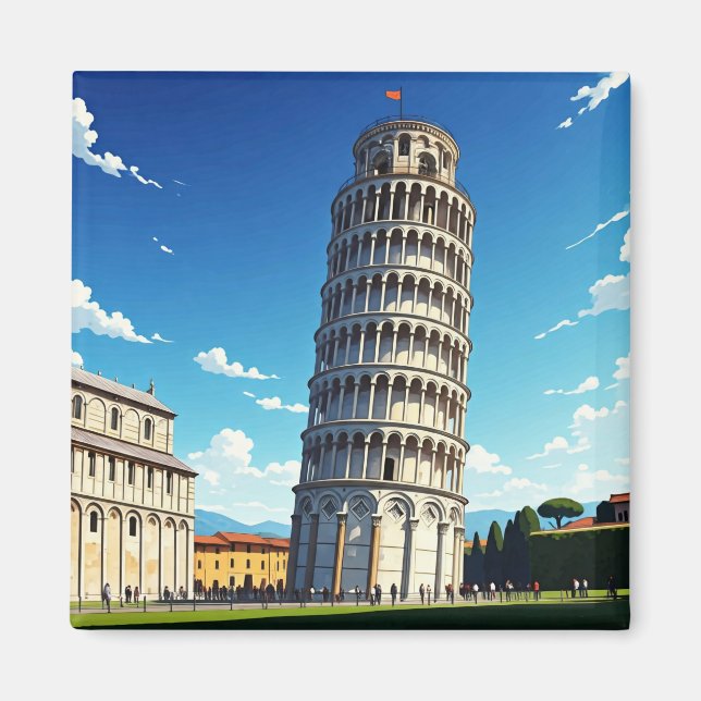Pisa Italien Magnet (Framsidan)