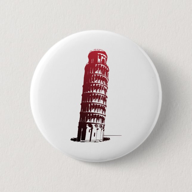 Pisa Italien Torn Leaning Europe Knapp (Framsida)