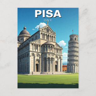 Pisa Italien Travel Piazza dei Miracoli Vykort