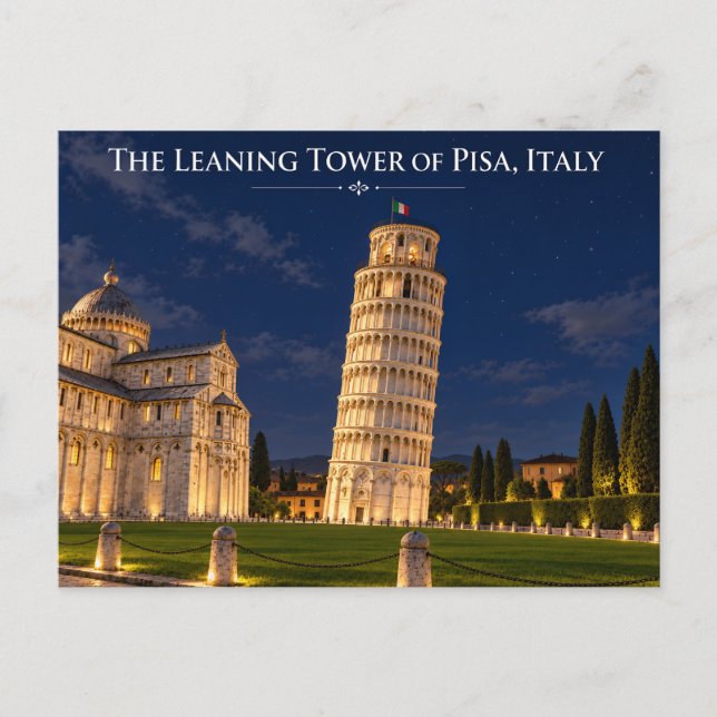 Pisa Italien vykort (Framsida)
