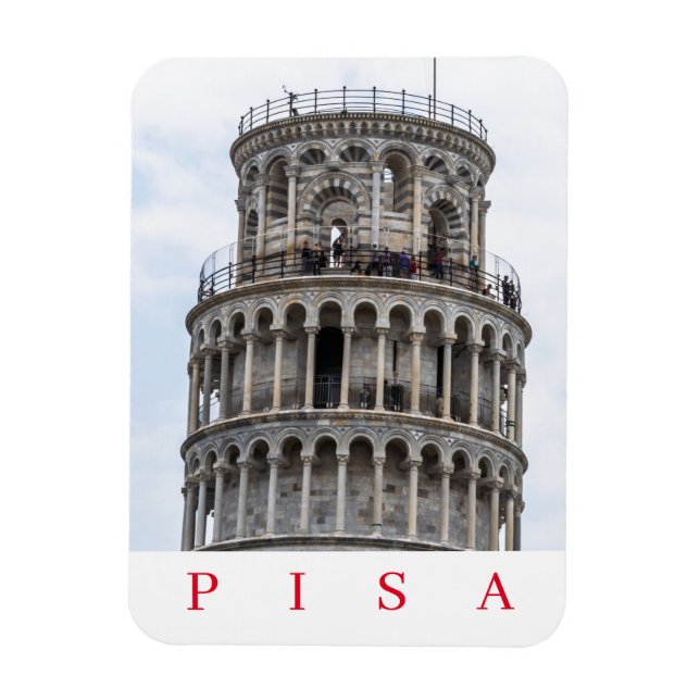 Pisa Leaning Torn kylmagnet Magnet (Vertikal)