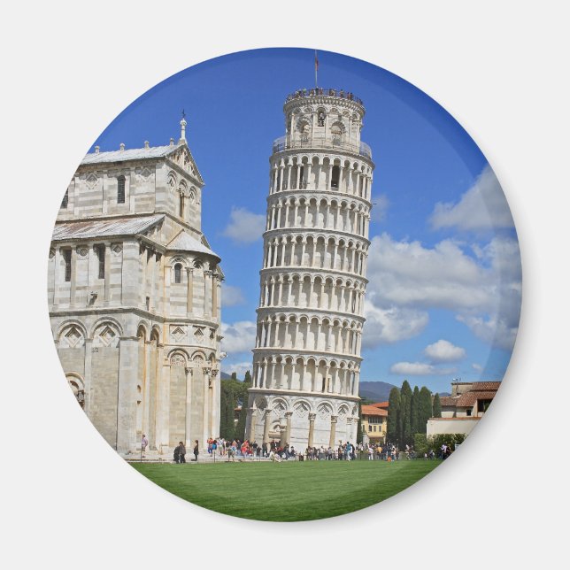 Pisa leaning torn magnet (Framsidan)