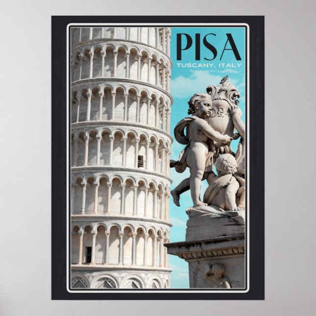 Pisa - Leende Torn Poster (Framsidan)