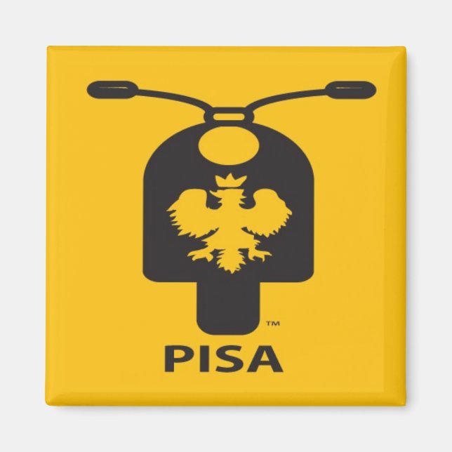 Pisa Scooter Magnet (Framsidan)