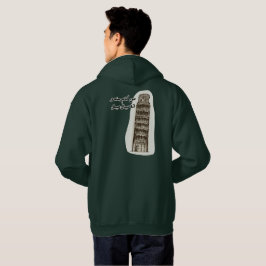 Pisa torn med arabisk fras hoodie