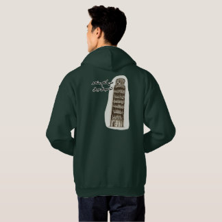 Pisa torn med arabisk fras hoodie