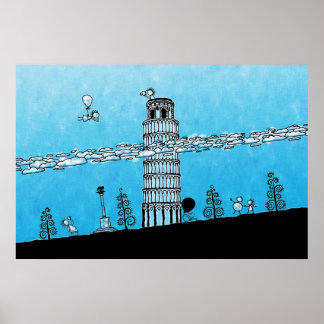 Pisa Torn Poster
