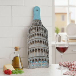 Pisa Tower glass cutting board