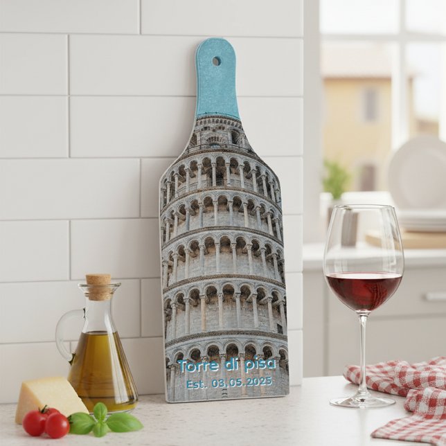 Pisa Tower glass cutting board (Skapare uppladdad)