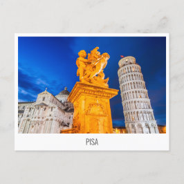 Pisa, vykort för Italien