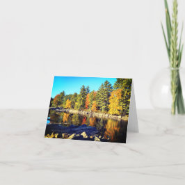 Piscataoffg River Foliage Note Card Tack Kort