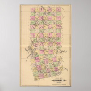 Piscataquis County Maine Poster