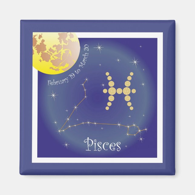 Pisces 19-20 mars magnet (Framsidan)