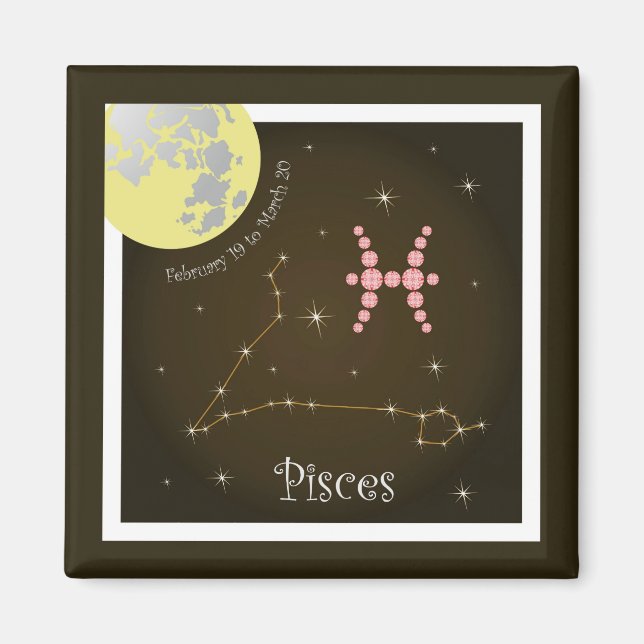 Pisces 19-20 mars magnet (Framsidan)