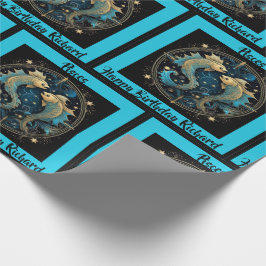 Pisces Add Namn Birthday Zodiac Gift Presentpapper