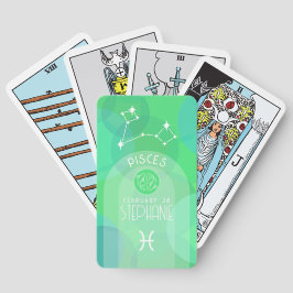Pisces Anpassningsbar Birthday Zodiac - Modern des Casinokort