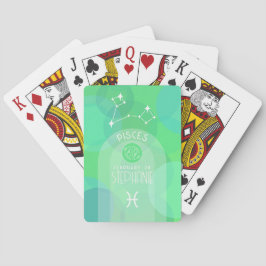 Pisces Anpassningsbar Birthday Zodiac - Modern des Casinokort