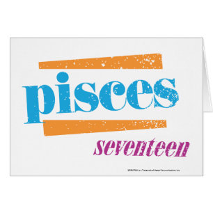 Pisces Aqua Hälsningskort