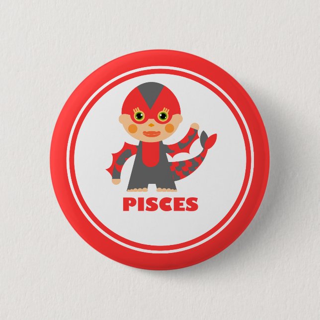 Pisces är mitt Zodiac-tecken Knapp (Framsida)