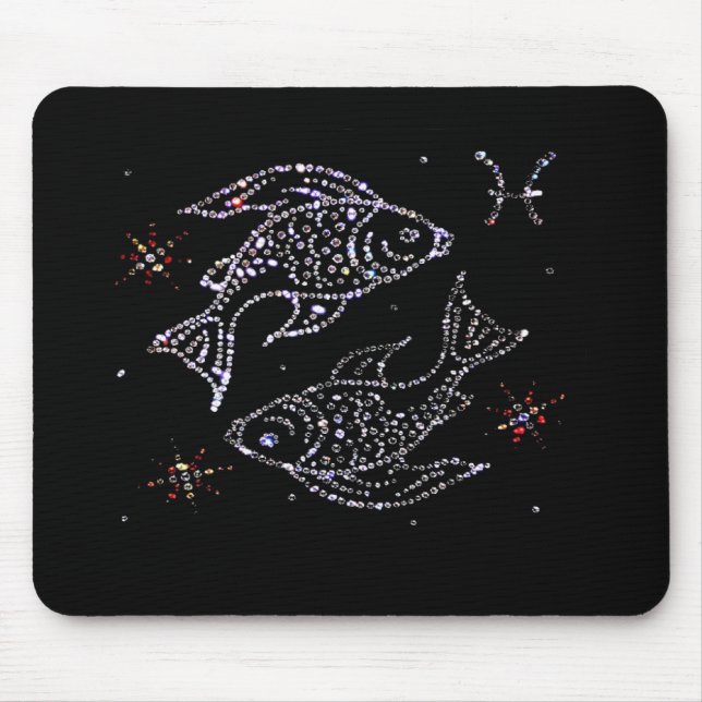 Pisces astrologi Mousepad Musmatta (Framsidan)