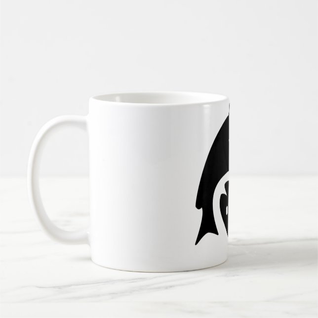 Pisces Astrological Symbol Sign 2 Kaffemugg (Vänster)